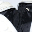 Salvatore Ferragamo Gancini Shoulder Bag Nylon Gray Silver Auth 174380-19