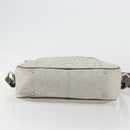 Salvatore Ferragamo Gancini Shoulder Bag Nylon Gray Silver Auth 174380-5