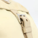 PRADA Shoulder Bag Nylon Ivory Silver Auth 174381-10