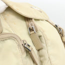 PRADA Shoulder Bag Nylon Ivory Silver Auth 174381-18