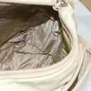 PRADA Shoulder Bag Nylon Ivory Silver Auth 174381-22