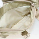 PRADA Shoulder Bag Nylon Ivory Silver Auth 174381-26