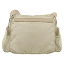 PRADA Shoulder Bag Nylon Ivory Silver Auth 174381-2