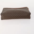 CELINE Macadam Canvas Clutch Bag PVC 5 Set Brown Beige Red Auth 174389-5