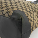 GUCCI GG Canvas Hand Bag Beige Navy 002 1121 Auth 174393-9