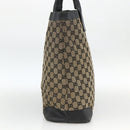 GUCCI GG Canvas Hand Bag Beige Navy 002 1121 Auth 174393-3