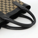 GUCCI GG Canvas Hand Bag Beige Navy 002 1121 Auth 174393-7