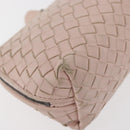 BOTTEGA VENETA INTRECCIATO Pouch Leather Pink Auth 174395-15