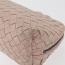 BOTTEGA VENETA INTRECCIATO Pouch Leather Pink Auth 174395-16