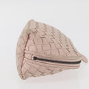 BOTTEGA VENETA INTRECCIATO Pouch Leather Pink Auth 174395-3