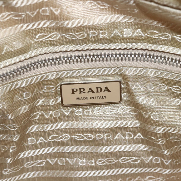 PRADA Shoulder Bag Nylon Pink Silver Auth 174397