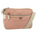 PRADA Shoulder Bag Nylon Pink Silver Auth 174397-1