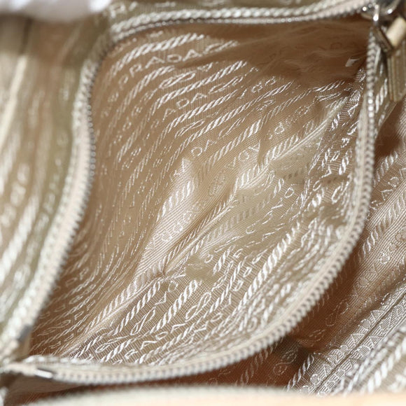 PRADA Shoulder Bag Nylon Pink Silver Auth 174397