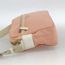 PRADA Shoulder Bag Nylon Pink Silver Auth 174397-3