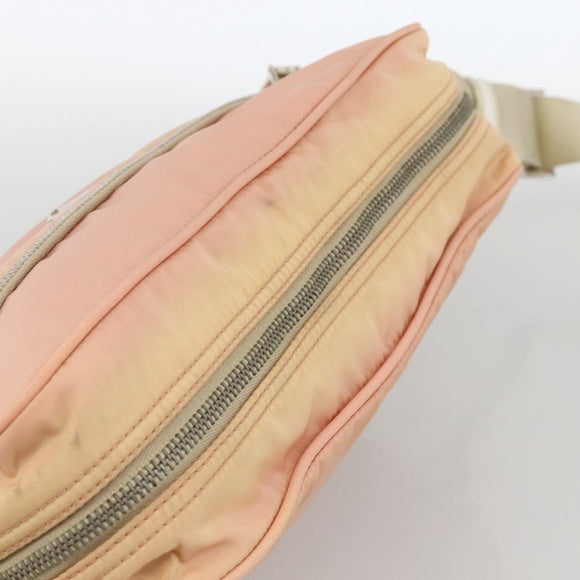 PRADA Shoulder Bag Nylon Pink Silver Auth 174397