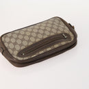 GUCCI GG Canvas Shoulder Bag PVC 5 Set Black Beige Auth 174402-10