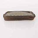GUCCI GG Canvas Shoulder Bag PVC 5 Set Black Beige Auth 174402-11