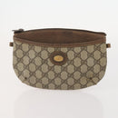 GUCCI GG Canvas Shoulder Bag PVC 5 Set Black Beige Auth 174402-13