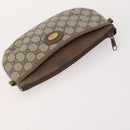 GUCCI GG Canvas Shoulder Bag PVC 5 Set Black Beige Auth 174402-15