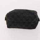GUCCI GG Canvas Shoulder Bag PVC 5 Set Black Beige Auth 174402-21
