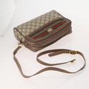 GUCCI GG Canvas Shoulder Bag PVC 5 Set Black Beige Auth 174402-4