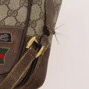GUCCI GG Canvas Shoulder Bag PVC 5 Set Black Beige Auth 174402-5