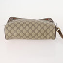 GUCCI GG Canvas Shoulder Bag PVC 5 Set Black Beige Auth 174402-6