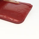 LOUIS VUITTON Vernis Pochette Cle NM Purse Rouge Grunadine M91737 LV Auth 174404-9