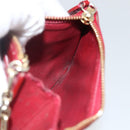 LOUIS VUITTON Vernis Pochette Cle NM Purse Rouge Grunadine M91737 LV Auth 174404-17