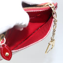 LOUIS VUITTON Vernis Pochette Cle NM Purse Rouge Grunadine M91737 LV Auth 174404-20