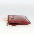 LOUIS VUITTON Vernis Pochette Cle NM Purse Rouge Grunadine M91737 LV Auth 174404-5