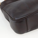 GUCCI Bamboo Hand Bag Leather 2way Brown Gold 001 1638 Auth 174410-16