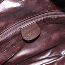 GUCCI Bamboo Hand Bag Leather 2way Brown Gold 001 1638 Auth 174410-19