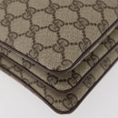 GUCCI GG Supreme Web Sherry Line Bag PVC Beige Gold 001 16 4085 Auth 174411-15