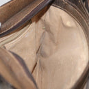 GUCCI GG Supreme Web Sherry Line Bag PVC Beige Gold 001 16 4085 Auth 174411-19