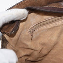 GUCCI GG Supreme Web Sherry Line Bag PVC Beige Gold 001 16 4085 Auth 174411-25