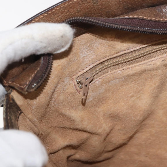GUCCI GG Supreme Web Sherry Line Bag PVC Beige Gold 001 16 4085 Auth 174411