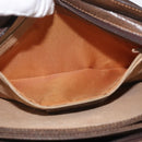GUCCI GG Supreme Web Sherry Line Bag PVC Beige Gold 001 16 4085 Auth 174411-26