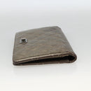 CHANEL Matelasse 2.55 Long Wallet Lamb Skin Gold Silver CC Auth 174416A-4