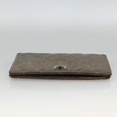 CHANEL Matelasse 2.55 Long Wallet Lamb Skin Gold Silver CC Auth 174416A-6