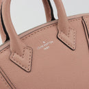 LOUIS VUITTON Parnasea Nano Lockit Hand Bag Leather Pink M61256 LV Auth 174420V-20