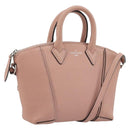LOUIS VUITTON Parnasea Nano Lockit Hand Bag Leather Pink M61256 LV Auth 174420V-1