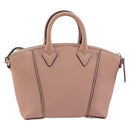 LOUIS VUITTON Parnasea Nano Lockit Hand Bag Leather Pink M61256 LV Auth 174420V-2