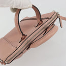 LOUIS VUITTON Parnasea Nano Lockit Hand Bag Leather Pink M61256 LV Auth 174420V-6