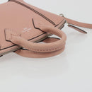 LOUIS VUITTON Parnasea Nano Lockit Hand Bag Leather Pink M61256 LV Auth 174420V-7