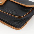 SAINT LAURENT Shoulder Bag PVC Canvas Black Gold Auth 174423-14
