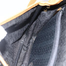 SAINT LAURENT Shoulder Bag PVC Canvas Black Gold Auth 174423-18