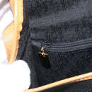 SAINT LAURENT Shoulder Bag PVC Canvas Black Gold Auth 174423-19