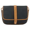 SAINT LAURENT Shoulder Bag PVC Canvas Black Gold Auth 174423-13