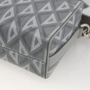 Christian Dior Rango 22 Shoulder Bag PVC Canvas Gray Silver Auth 174428SAM-16